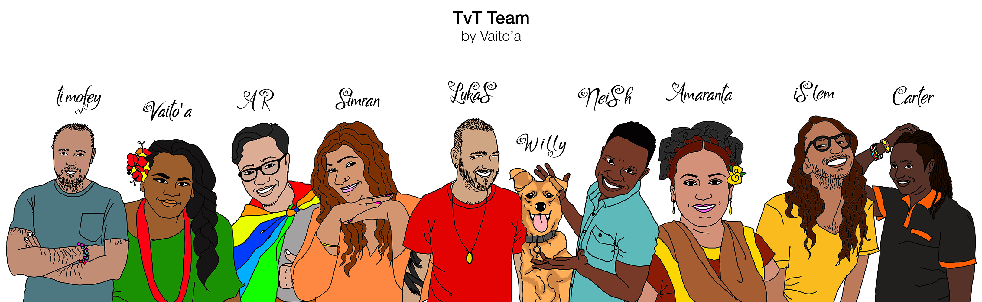 TvT Team Illustrations by Vaito'a