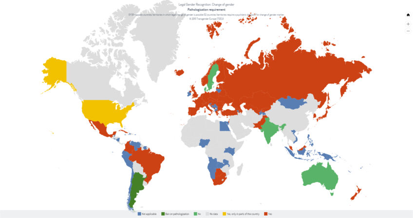 New interactive maps depict situation for Trans persons worldwide - TvT